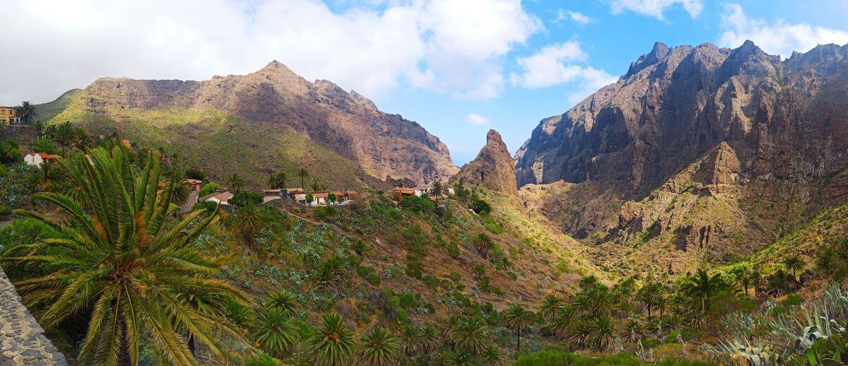 masca teneryfa wioska panorama