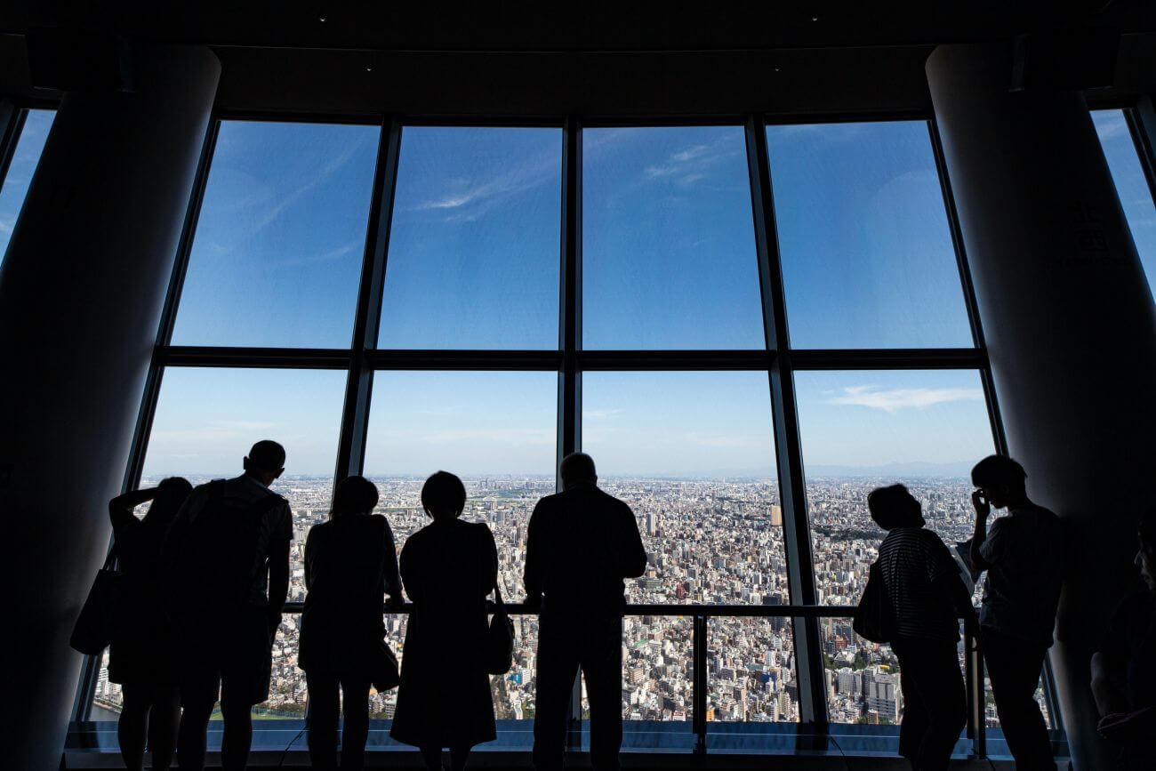 tokyo skytree widok z wieży