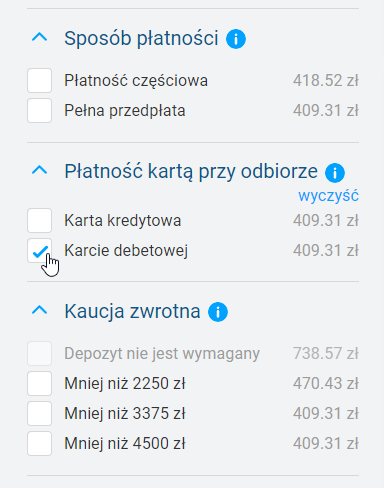 wynajem auta na Teneryfie – opcja płatności kartą debetową przy odbiorze